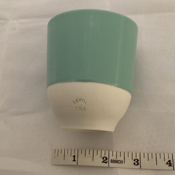 Revol Espresso cup turquoise and white - Picture 5 of 6